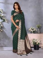 Green Color Banarasi Silk Saree