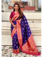 Voilet Color Soft Silk Saree