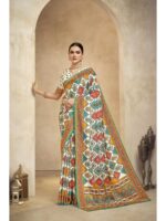 Multy Color Crepe Silk Saree