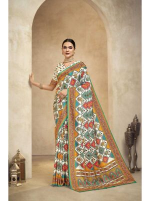 Multy Color Crepe Silk Saree