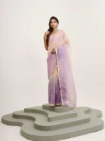 Peach Color Tissue Saree