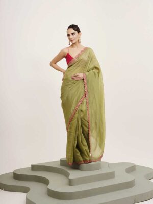Green Color Tissue Saree