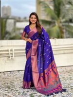 Blue Color Soft Silk Saree