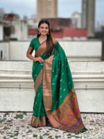 Green Color Soft Silk Saree
