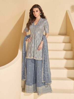 Grey Color Salwar Suit