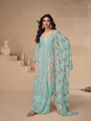 Sky Blue Color Salwar Suit