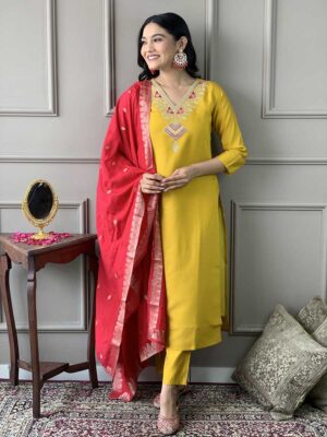 Mustard Color Readymade Salwar Suit