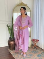 Lavender Color Readymade Salwar Suit