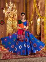 Blue Color Viscose Cotton Lehenga Choli