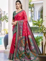 Red Color Pochampalli Silk Saree