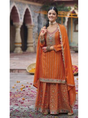 Orange Color Salwar Suit