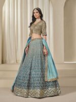 Rama Color Chinon Silk Lehenga Choli