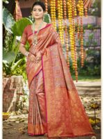 Pink Color Dharmavaram Saree