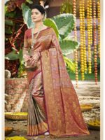 Multi Color Color Dharmavaram Saree