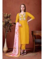 Yellow Color Readymade Salwar Suit