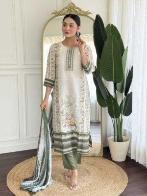Off White Color Salwar Suit