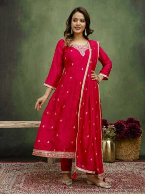 Pink Color Readymade Salwar Suit