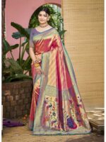 Pink Color Kanjivaram Silk Saree