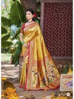 Yellow Color Kanjivaram Silk Saree