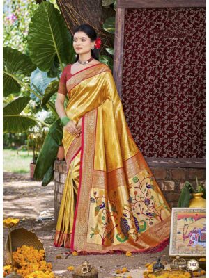 Yellow Color Kanjivaram Silk Saree
