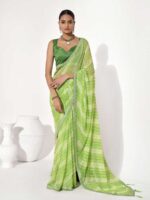 Green Color Georgette Saree