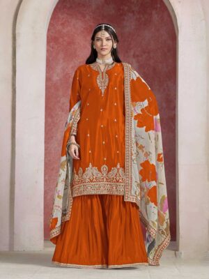 Orange Color Salwar Suit