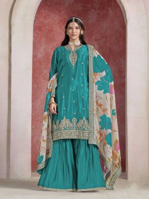 Sea Green Color Salwar Suit
