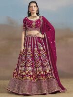 Pink Color Georgette Lehenga Choli