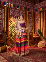Multy Color Muslin Lehenga Choli