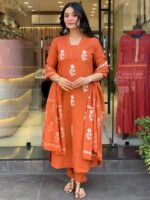 Orange Color Readymade Salwar Suit
