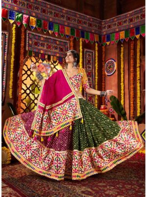 Multy Color Viscose Cotton Lehenga Choli