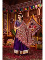 Purple Color Silk Lehenga Choli