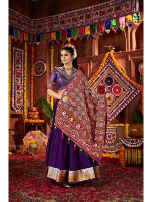 Purple Color Silk Lehenga Choli