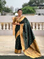 Green Color Paithani Silk Saree
