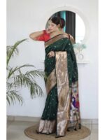 Green Color Paithani Silk Saree