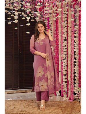 Onion Color Readymade Salwar Suit