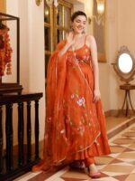 Orange Color Readymade Salwar Suit