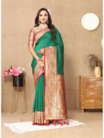 Green Color Soft Silk Saree