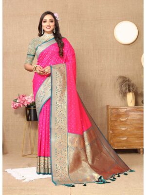Pink Color Soft Silk Saree