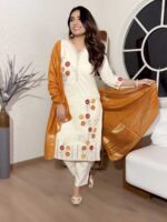 Off White Color Readymade Salwar Suit
