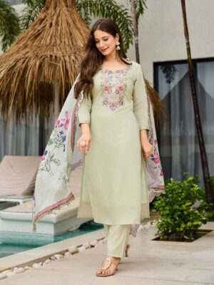 Pista Color Readymade Salwar Suit