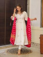 Off White Color Readymade Salwar Suit