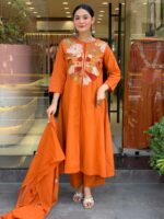 Orange Color Readymade Salwar Suit