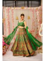 Green Color Silk Lehenga Choli