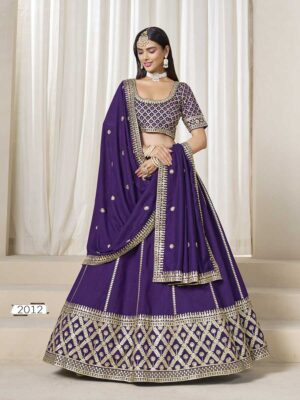 Purple Color Art Silk Lehenga Choli