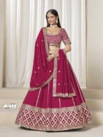 Pink Color Art Silk Lehenga Choli
