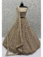 Golden Color Net Lehenga Choli