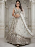 White Color Organza Lehenga Choli