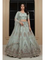 Sky Blue Color Net Lehenga Choli