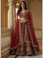 Red Color Silk Lehenga Choli